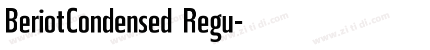 BeriotCondensed Regu字体转换